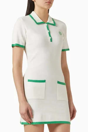 Sporty & Rich SRHWC Hilary Mini Dress in Wool-blend