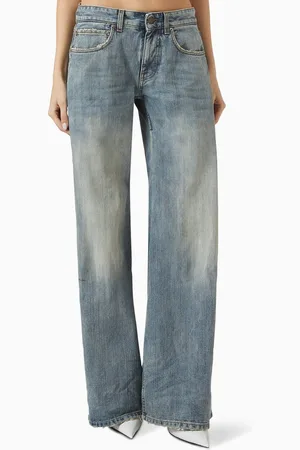 Balenciaga Low-waisted Baggy Jeans in Denim