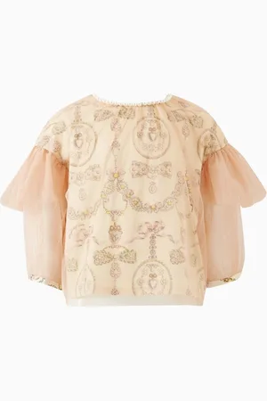 RASPBERRY PLUM Danielle Top in Tulle Jacquard
