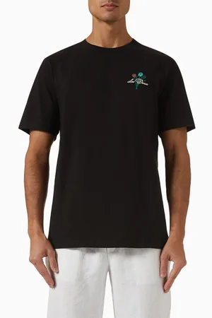 Les Deux Bruno Café T-shirt in Cotton-jersey