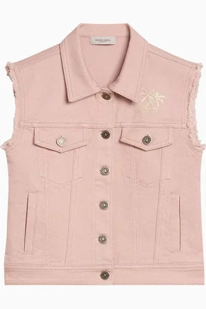 Golden Goose Embroidered Denim Jacket in Cotton