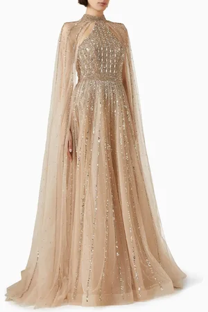 BASIX Bead-embellished Gown in Tulle