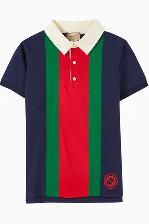 Gucci Web Polo Shirt in Cotton