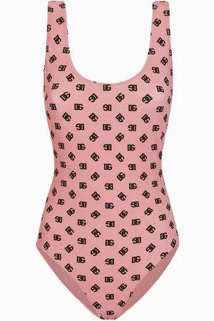 Dolce & Gabbana DG Logo-print Racing One-piece Swimsuit