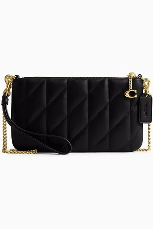 Coach Pouch Bag in Quilted Leather
