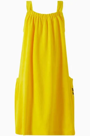 Kenzo Sun Flower Embroidered Dress in Cotton Terry