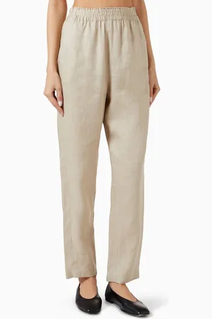 Emporio Armani Straight-fit Pants in Linen