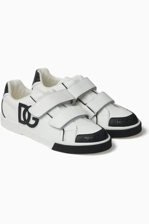 Dolce & Gabbana Portofino Logo Sneakers in Calf Leather