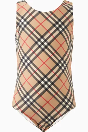 Burberry Tirza Check One-piece Swimsuit in Stretch-nylon