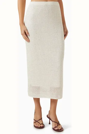 THEORY Midi Skirt in Mesh