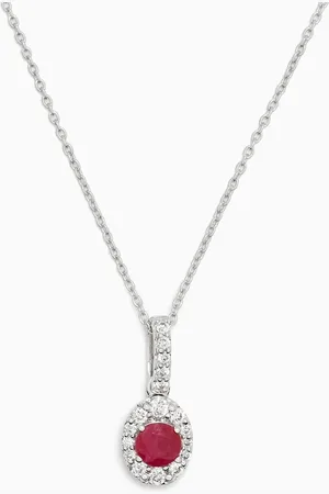Damas Mini Diana Ruby & Diamond Necklace in 18kt Gold