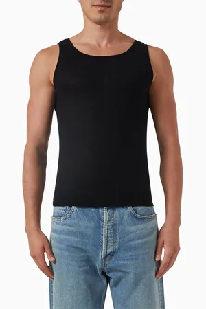 Saint Laurent Cassandre Tank Top in Wool