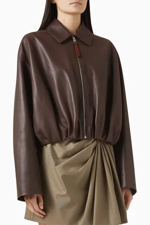 Loewe Draped Jacket in Nappa Leather