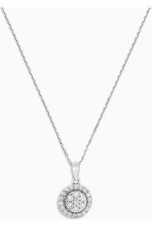 Damas Illusion Round Diamond Necklace in 18kt Gold