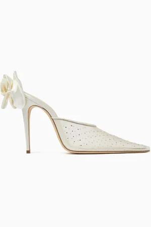 MAGDA BUTRYM 3D-rose 110 Mules in Mesh
