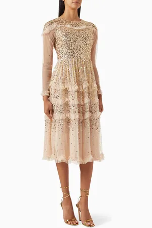 Amelia Rose Sequin-embellished Midi Dress