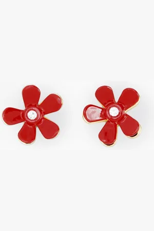 Marni Flower Pop Enamel Earrings in Metal