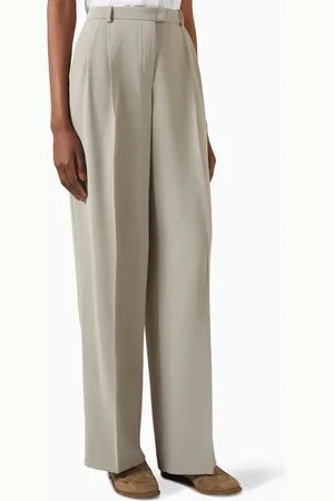 12 STOREEZ Straight-fit Pants in Crepe