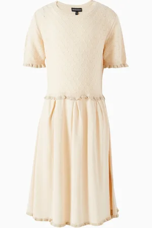 Emporio Armani Ruffle Dress in Knit