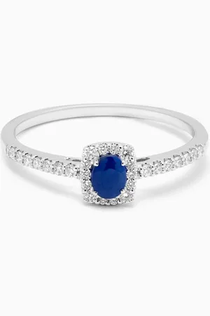 Damas Mini Diana Sapphire & Diamond Ring in 18kt Gold