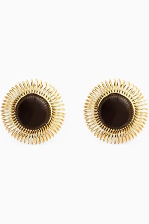 Jacquemus The Tournesols Earrings in -tone Brass