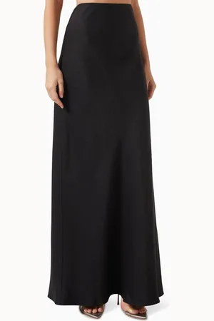 THEORY Fluid Maxi Skirt in Linen
