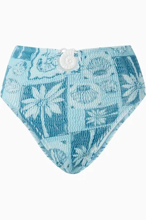 Cleonie Swim Tropics High-waisted Bikini Briefs