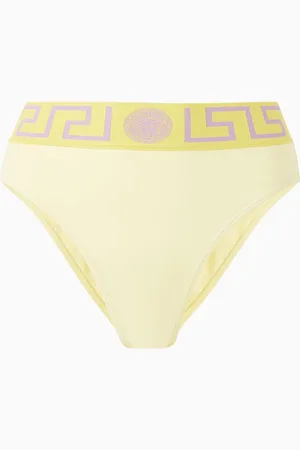 VERSACE Greca High-waisted Bikini Briefs