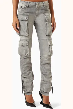The Attico Essie Cargo Jeans in Denim