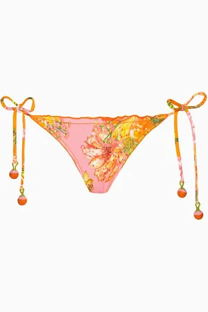 PQ Swim Embroidered Lettuce Edge Bikini Briefs