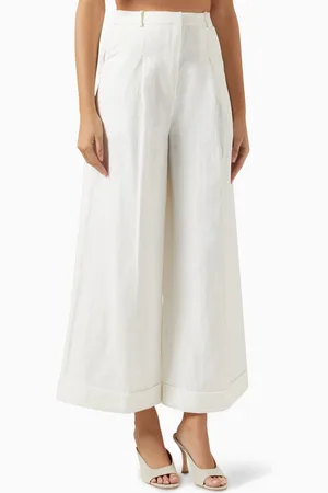 FAITHFULL THE BRAND Clove Wide-leg Pants in Linen