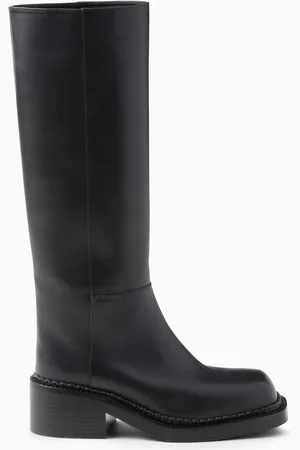 Prada Stivali Knee-high Boots in Vitello Leather
