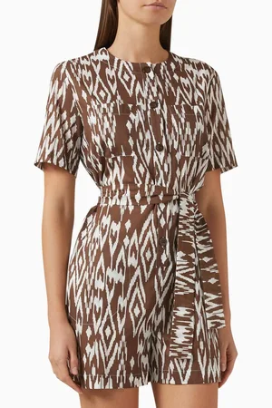 ERES Chilly Belted Playsuit in Cotton