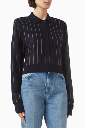 Stella McCartney Pinstripe Knit Polo