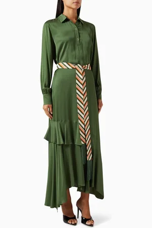 Hukka Belted Midi Dress