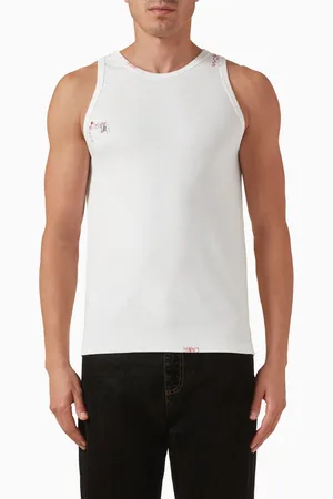 Marni Embroidered Tank-top in Cotton
