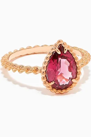 Boucheron Serpent Bohème Rhodolite S Motif Ring in 18kt
