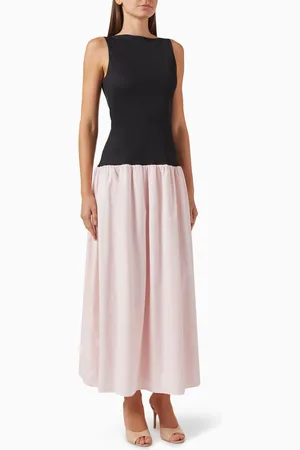 Anna Quan Juliana Maxi Dress in Poplin & Jersey