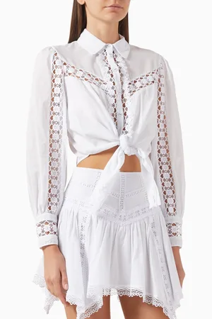 CHARO RUIZ IBIZA Devi Tie-front Blouse