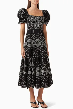 CHARO RUIZ IBIZA Kaysa Embroidered Dress in Cotton Blend