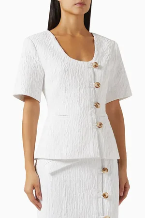 Anna Quan Taylor Top in Cotton-blend