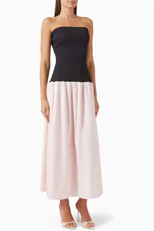 Anna Quan Amyra Maxi Dress in Poplin & Jersey