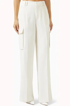 GOOD AMERICAN Luxe Suiting Cargo Pants