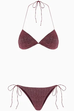 Oseree Lumiere Bikini Set in Lurex