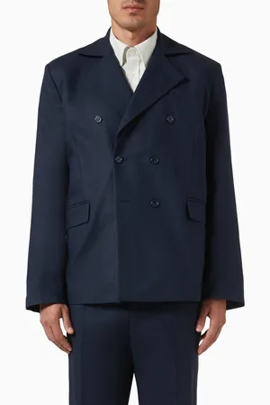 Palmes Sports Coat in Double Linen-blend