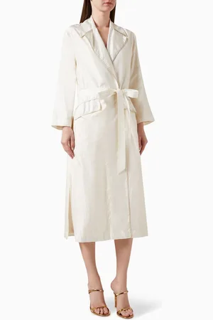 SWGT Trench Coat in Mulberry Silk