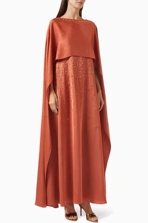 Vione Venia Embellished Kaftan in Satin