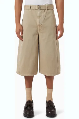 LEMAIRE Twisted Belted Shorts in Denim