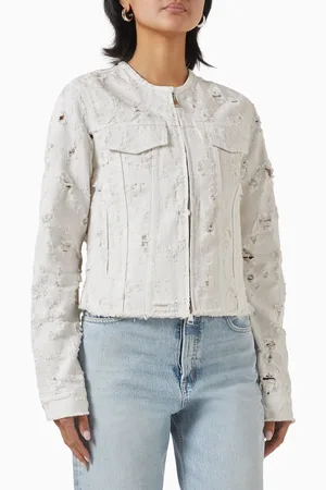 haikure Jena Destroyed Jacket in Denim