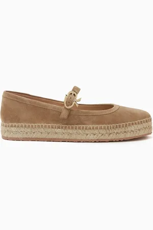 Gianvito Rossi Elda Mary-Jane Espadrilles in Suede